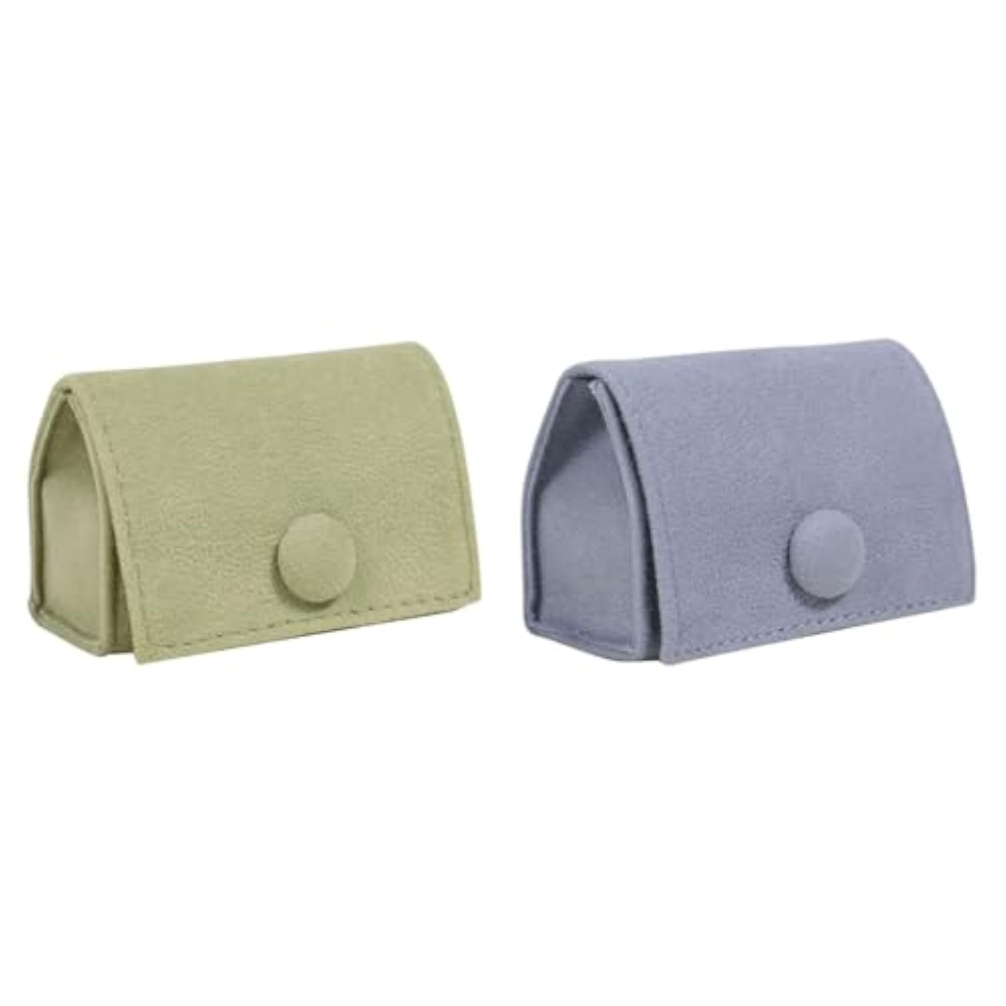 Portable Velvet Ring Holder Box for Travel